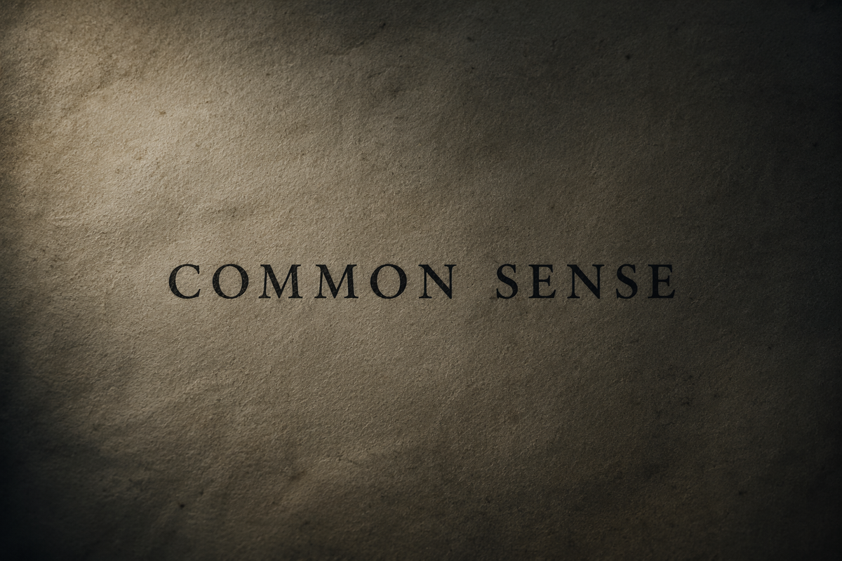 Common SenseCommon Sense | Thomas Paine, Liberty, and Modern Disorder ...